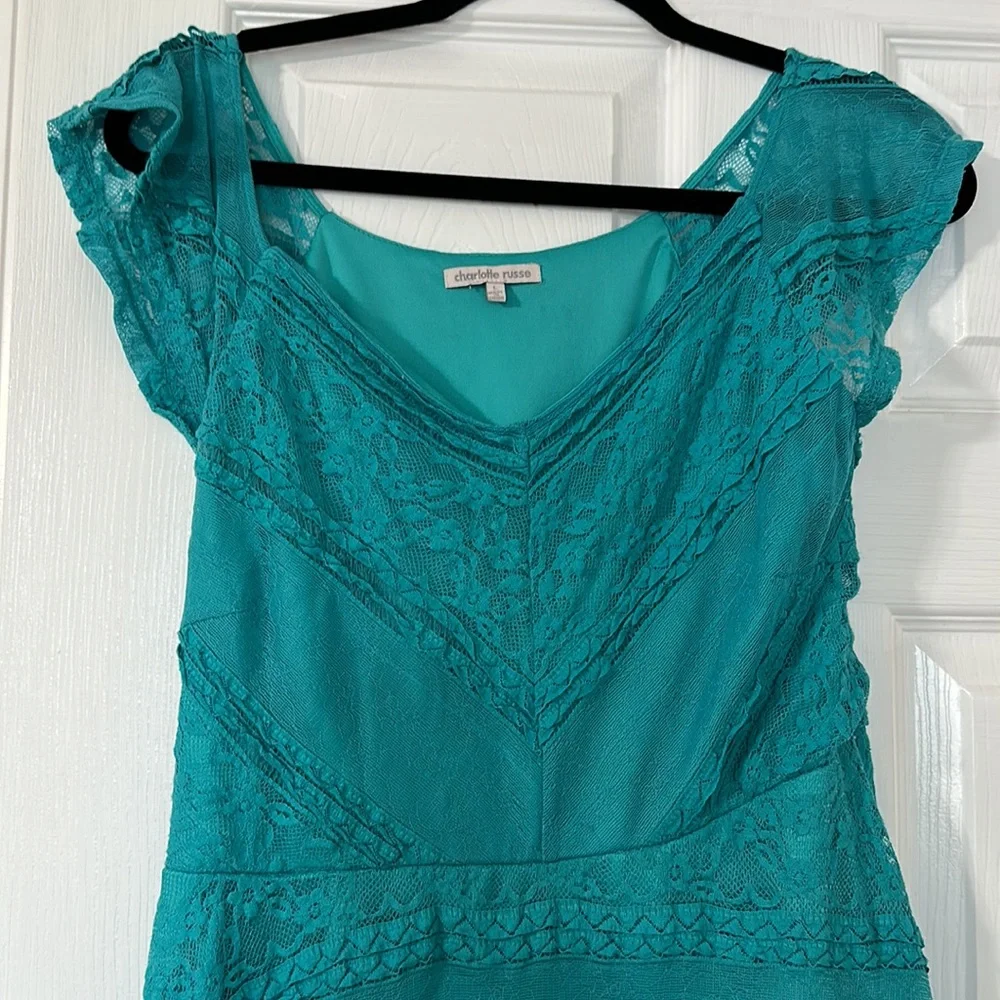 Charlotte Russe | Lace Floral Dress - Picture 2 of 7